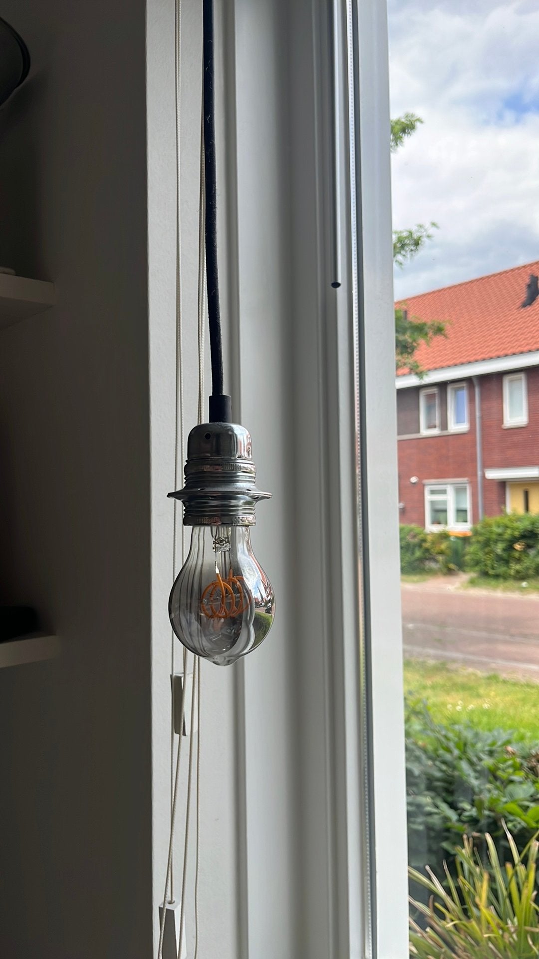 Cava Qazqua Hanglamp 3 Chroom zwart gloeilampen, Ophalen