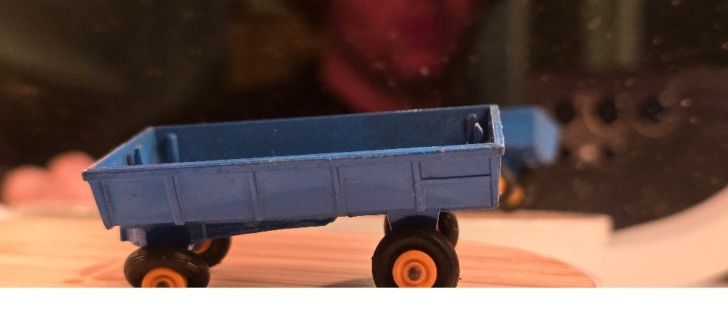 Matchbox Lesney 40 Hay Trailer blauwe aanhanger, Ophalen of Verzenden, Gebruikt, Overige typen