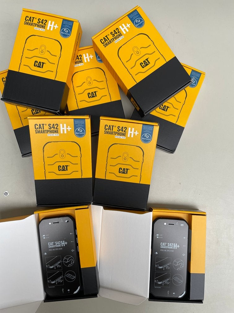 Lot van 44 st.: CAT S42H+ smartphones (IP68), Telecommunicatie, Overige modellen, Nieuw, Ophalen of Verzenden, Zonder simlock