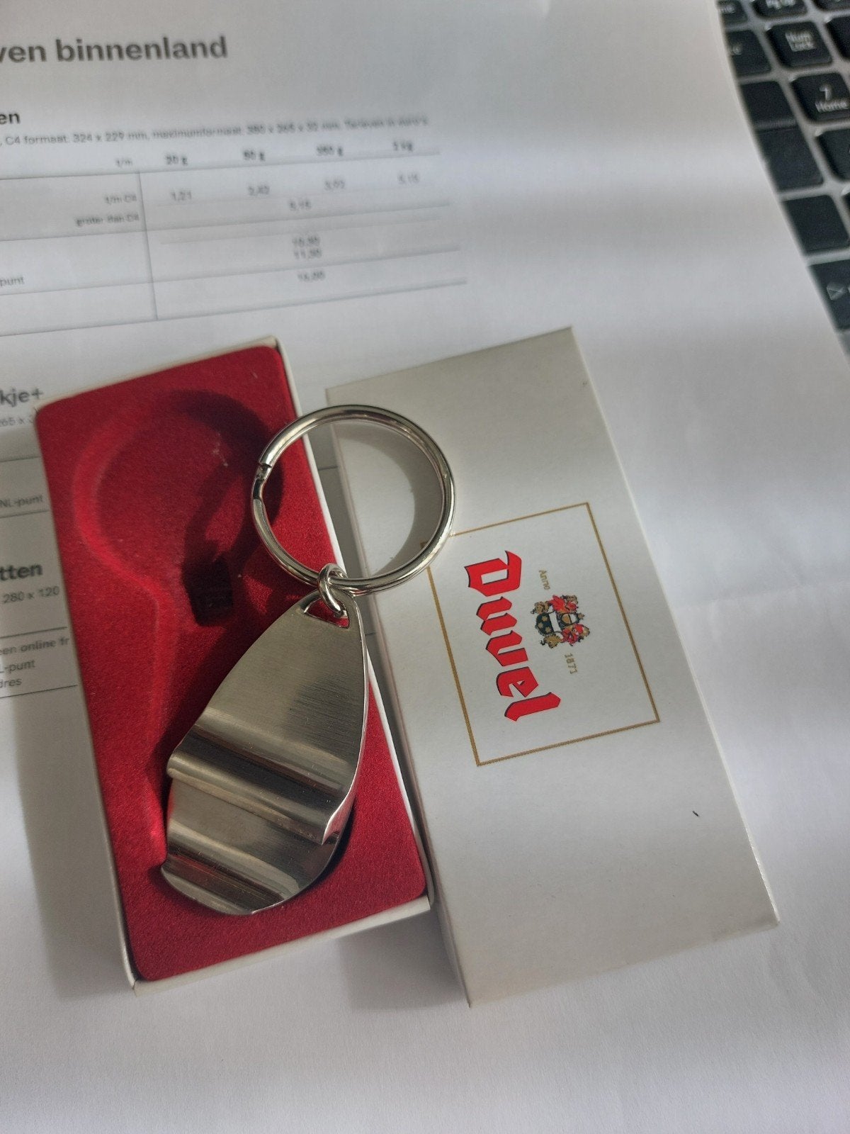 Duvel Sleutelhanger Flesopener - Nieuw in Doosje, Verzamelen, Verzenden, Nieuw, Merk