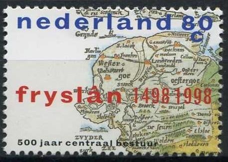 1767 (jaar 1998) 500 jaar Fryslan, Postzegels en Munten, Ophalen of Verzenden, Na 1940, Postfris