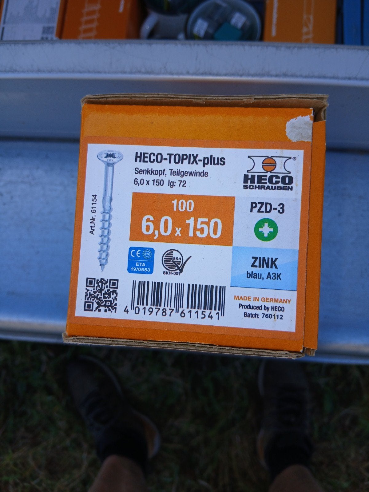 HECO-TOPIX-plus Senkkopf Schroeven 6,0x150mm (100 stuks), Ophalen of Verzenden, Nieuw, 100 tot 250 mm, Schroeven