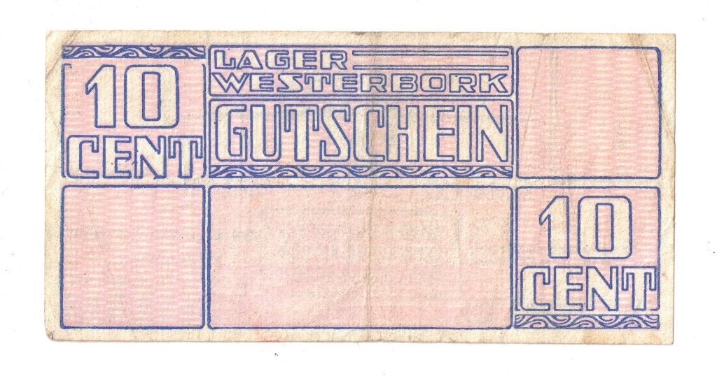 Complete set kampgeld Westerbork 1944, Verzenden, 10 gulden