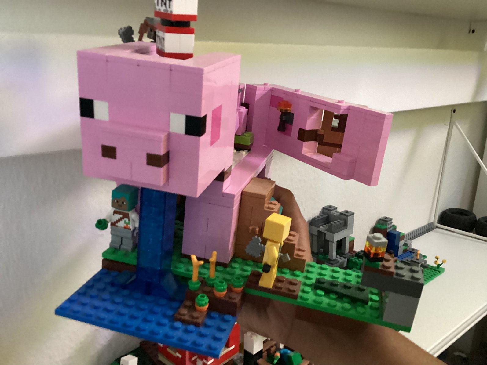 Lego minecraft het varkenshuis, Ophalen, Zo goed als nieuw