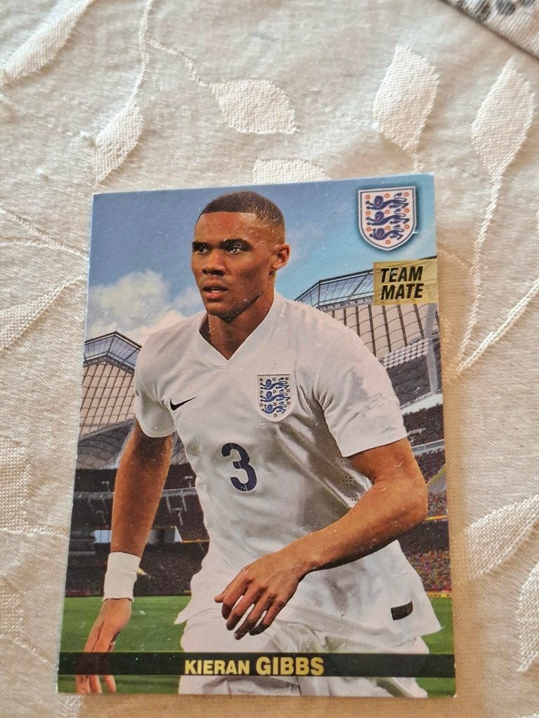 Panini/Voetbalkaart/Kieran Gibbs/Engeland/EK 2016, Verzenden, Gebruikt, Buitenlandse clubs, Spelerskaart