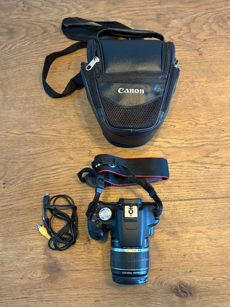 Canon EOS 500D + 18-55mm lens, Ophalen of Verzenden, Canon, Geen optische zoom