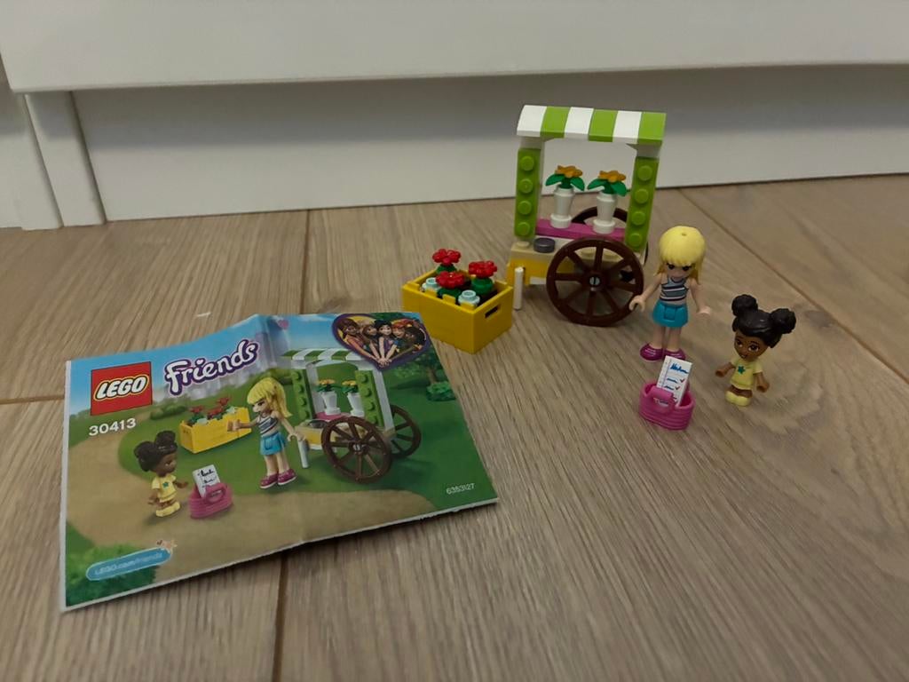 Lego friends bloemenstal en ijskraam, Lego, Friends, Ophalen of Verzenden, Complete set