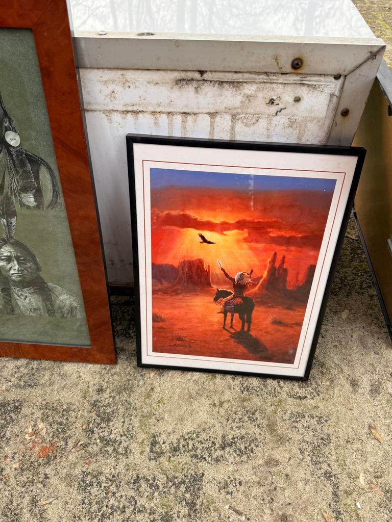 Mancave decoratie - diverse wanddecoratie, Ophalen, Zo goed als nieuw, Schilderij, Minder dan 50 cm