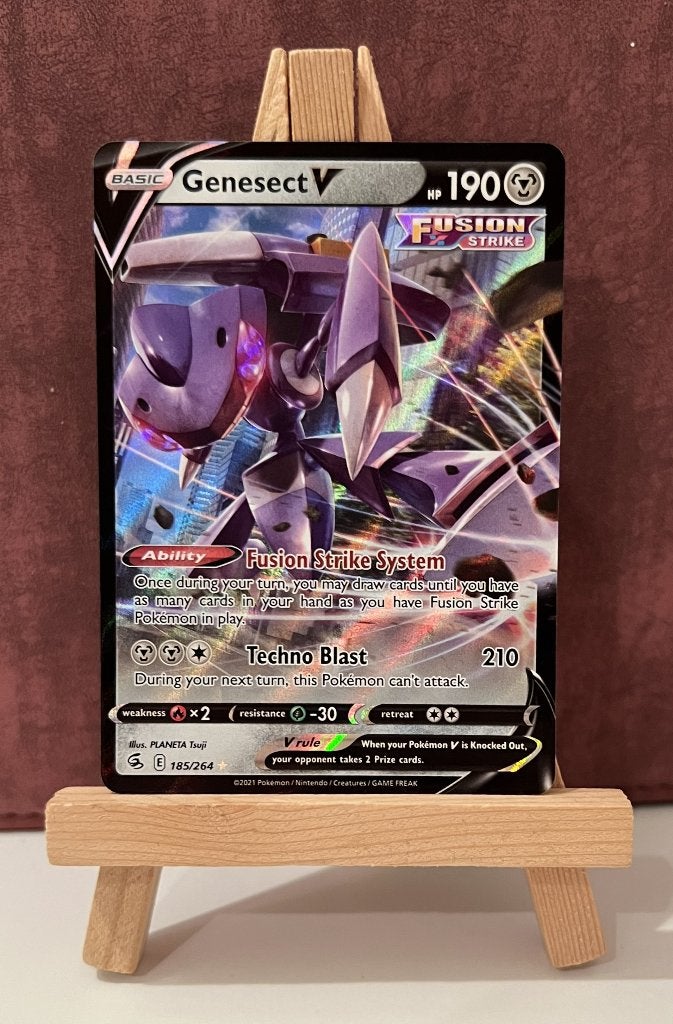 Genesect V 185-264 Fusion Strike Pokémon Kaart, Verzenden, Nieuw, Losse kaart