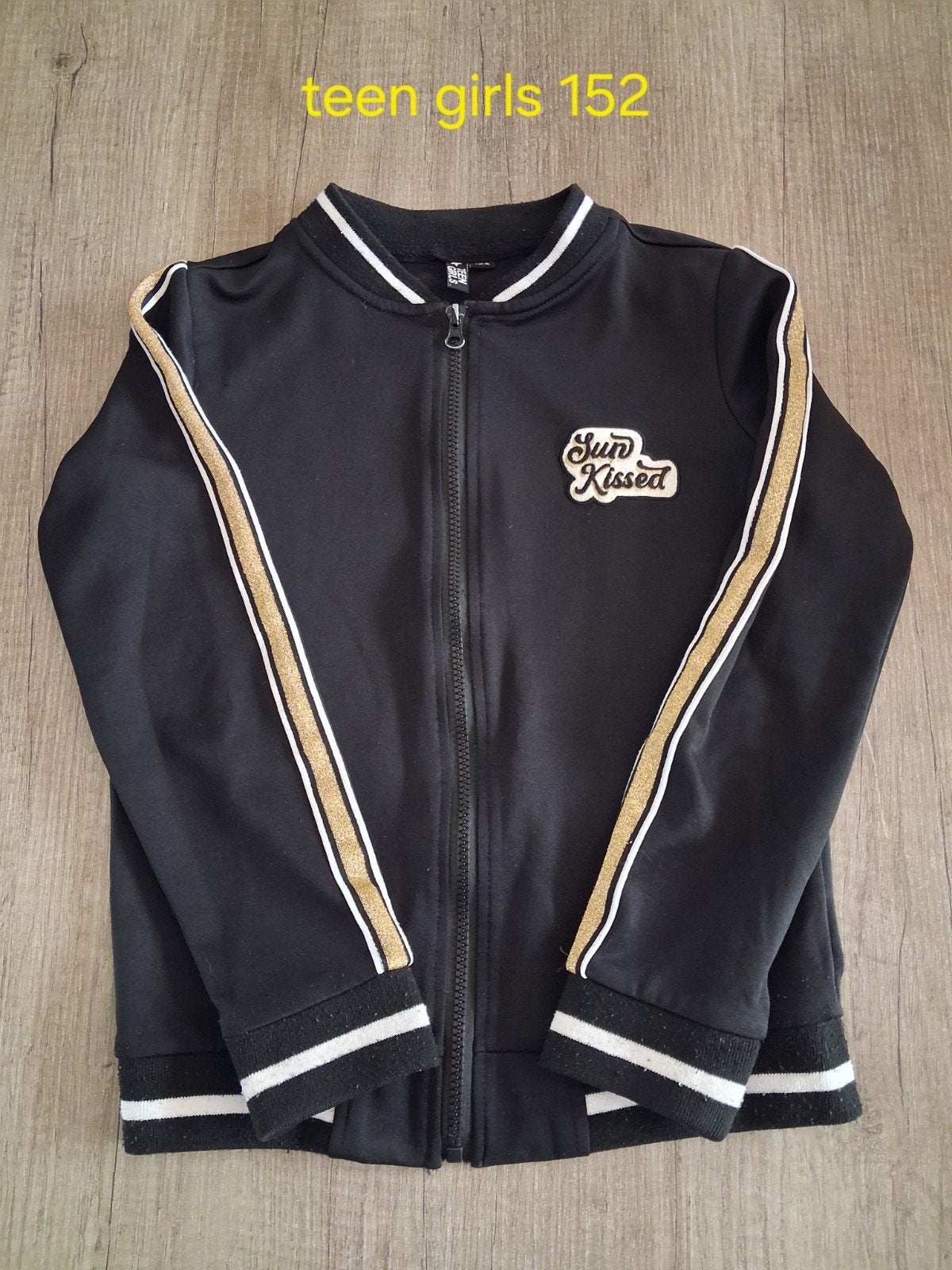 Zwart met goude glitter band vest vestje maat 146 152 meisje, Kinderen en Baby's, Kinderkleding | Maat 146, Teen Girls, Meisje