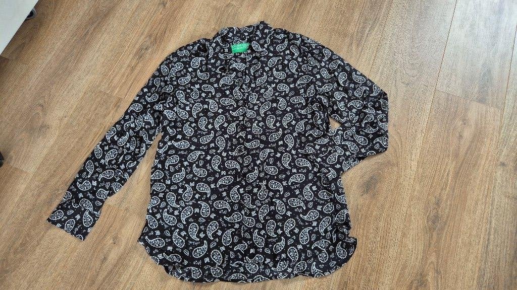 Blouse Benetton, maat M (nieuw), Kleding | Dames, Maat 38/40 (M), Benetton, Zwart, Nieuw