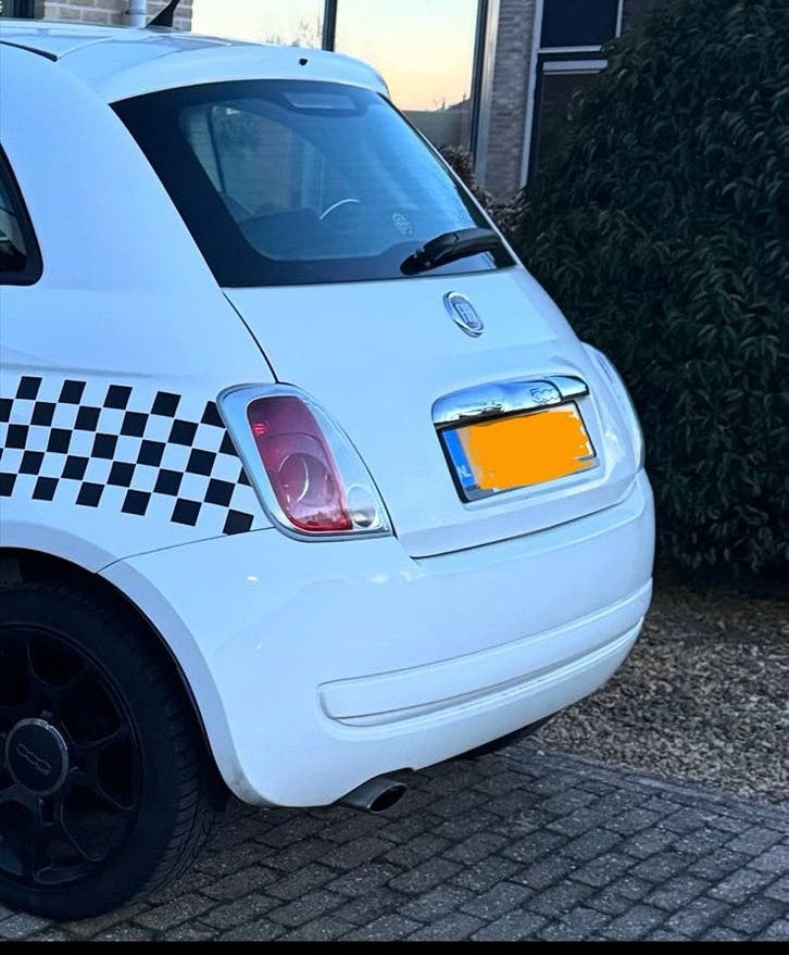 Complete achterbumper fiat 500 wit (2008), Auto diversen, Auto-accessoires, Ophalen, Zo goed als nieuw