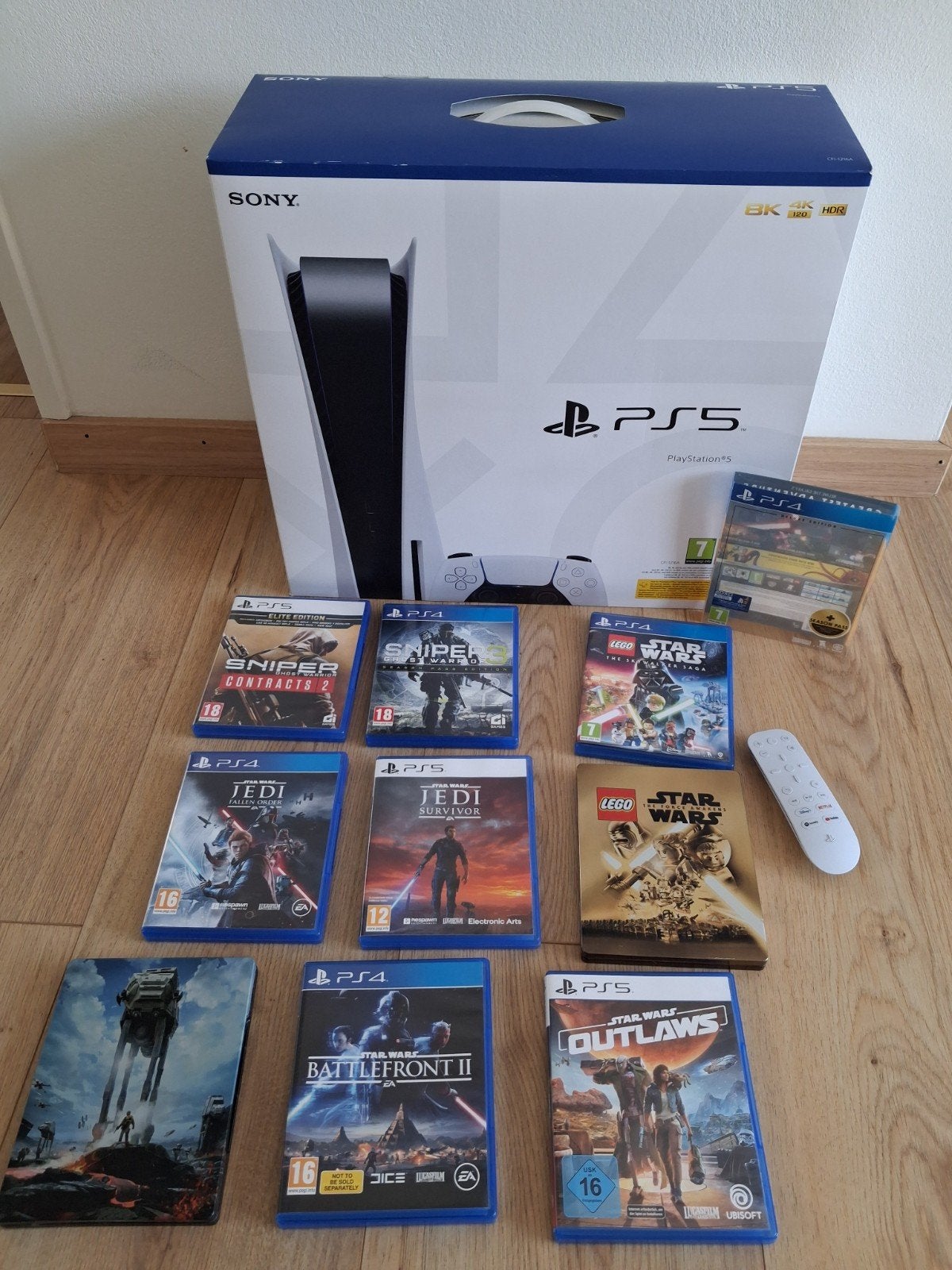 PlayStation 5 disc edition + 9 spellen!, Spelcomputers en Games, Spelcomputers | Sony PlayStation 5, Ophalen of Verzenden, Zo goed als nieuw