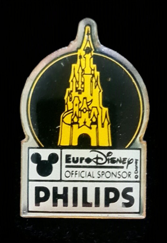 Philips Euro Disney pin-zwart-geel, Verzamelen, Speldjes, Pins en Buttons, Verzenden, Nieuw, Merk, Speldje of Pin