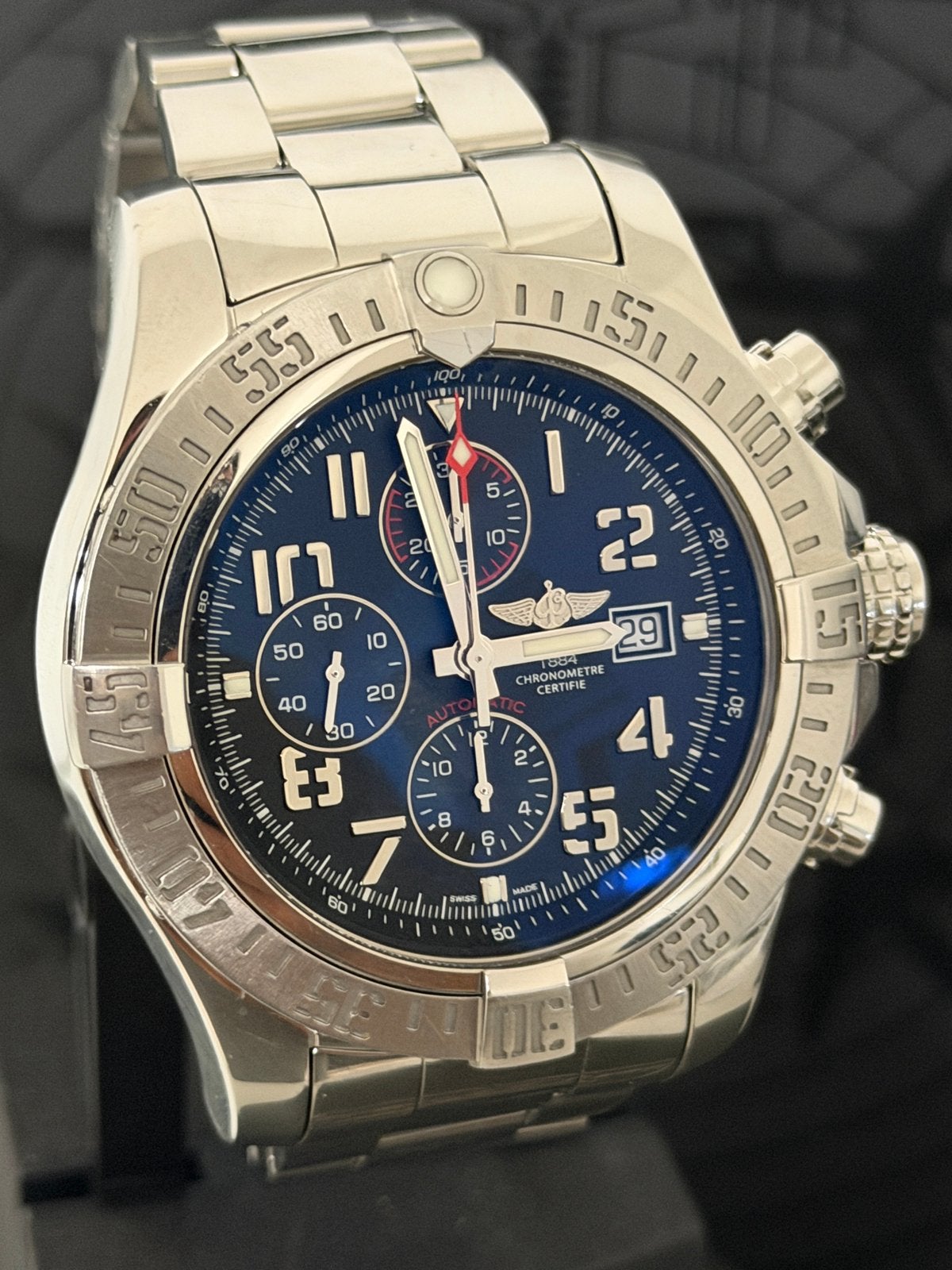 Breitling Super Avenger ll 48mm Staal, Staal, Staal, Breitling, Polshorloge