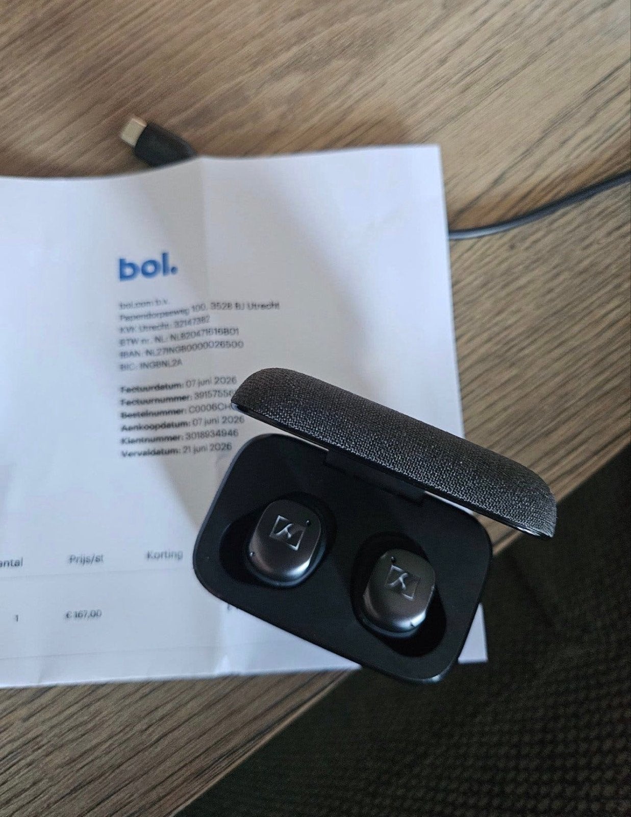 Sennheiser Momentum 4 Wireless Hoofdtelefoon nagenoeg Nieuw!, Bluetooth, Sennheiser, Ophalen of Verzenden, Zo goed als nieuw