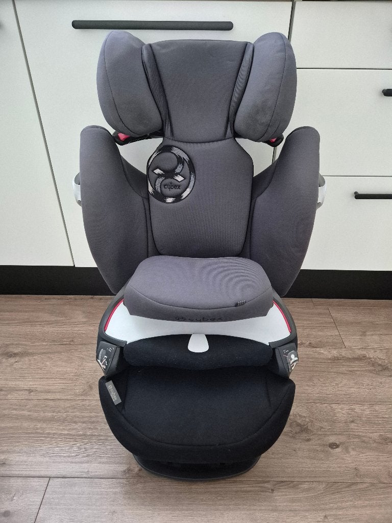 Cybex Autostoel Pallas M-Fix Phantom Grey, Autogordel of Isofix, Gebruikt, Afneembare rugleuning, 9 t/m 36 kg