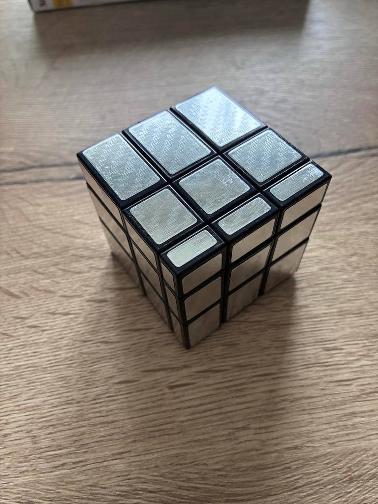Zilveren Magic Cube 3x3 - Hersenkraker Puzzel, Ophalen of Verzenden, Nieuw, Jongen of Meisje