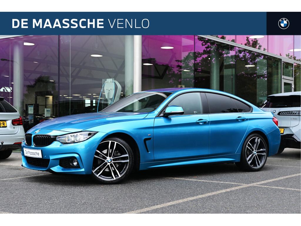 BMW 4 Serie Gran Coupé 420i High Executive M Sport Automaat, Auto's, BMW, Achterwielaandrijving, Gebruikt, 4 cilinders, Blauw
