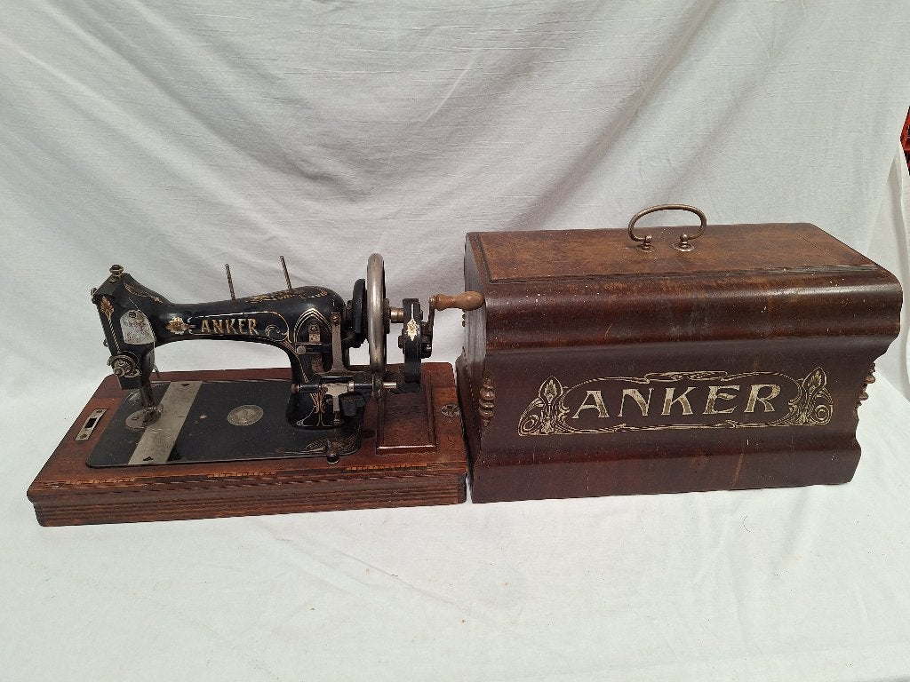 Antieke Anker handnaaimachine uit het begin 20e eeuw, Hobby en Vrije tijd, Ophalen of Verzenden, Zo goed als nieuw, Naaimachine