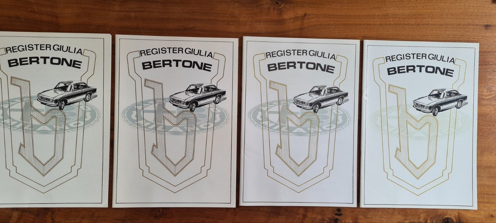 Clubblad Register Giulia Bertone 1999 (4 stuks), Ophalen of Verzenden, Gelezen, Alfa Romeo, Register Giulia Bertone