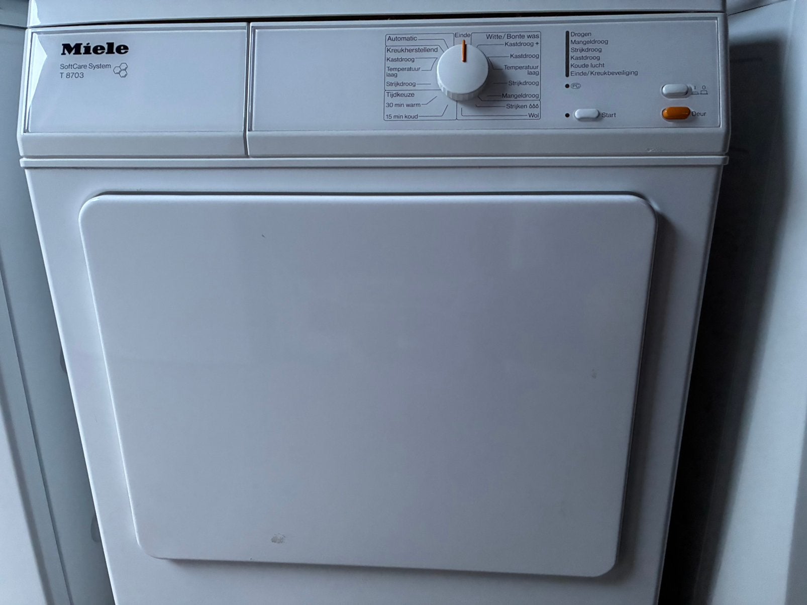 In Perfecte staat Weinig gebruikt Miele Luchtafvoerdroger Dr, Miele, Luchtafvoer, Anti-kreukfase, 8 tot 10 kg