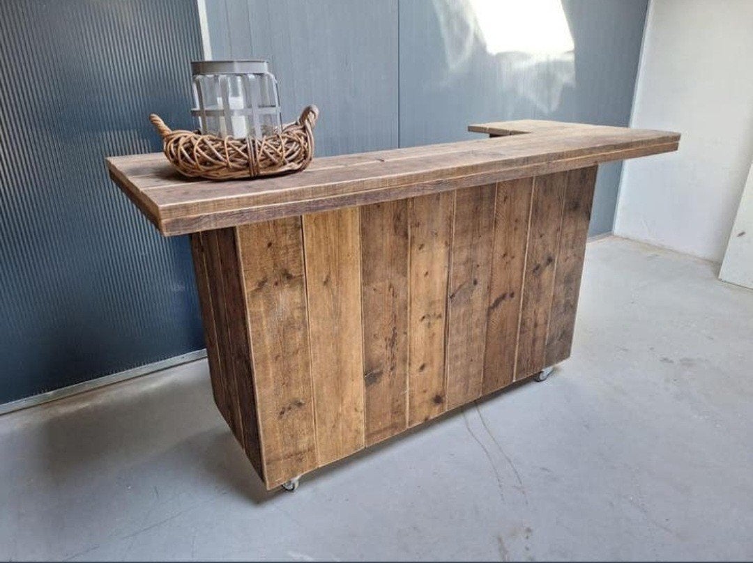 AANBIEDING Shotjes cocktail borrel bar steigerhout douglas, Ophalen of Verzenden