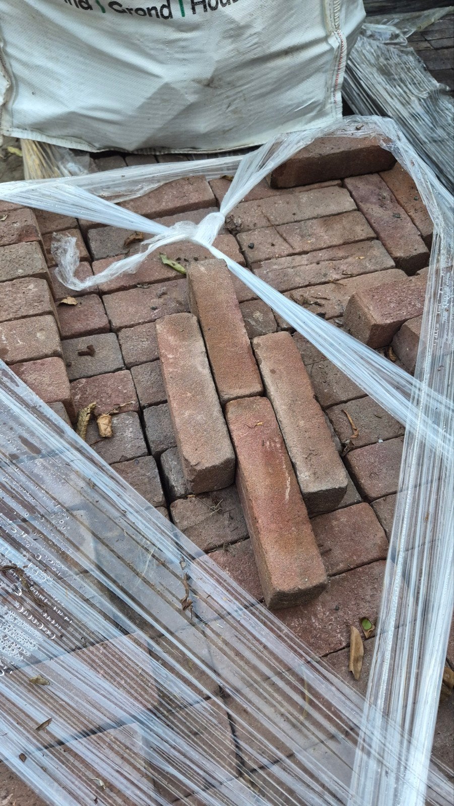 ✅️🧱9M2 GEBAKKEN WAALTJES.  VIJFDUIMERS, Ophalen of Verzenden