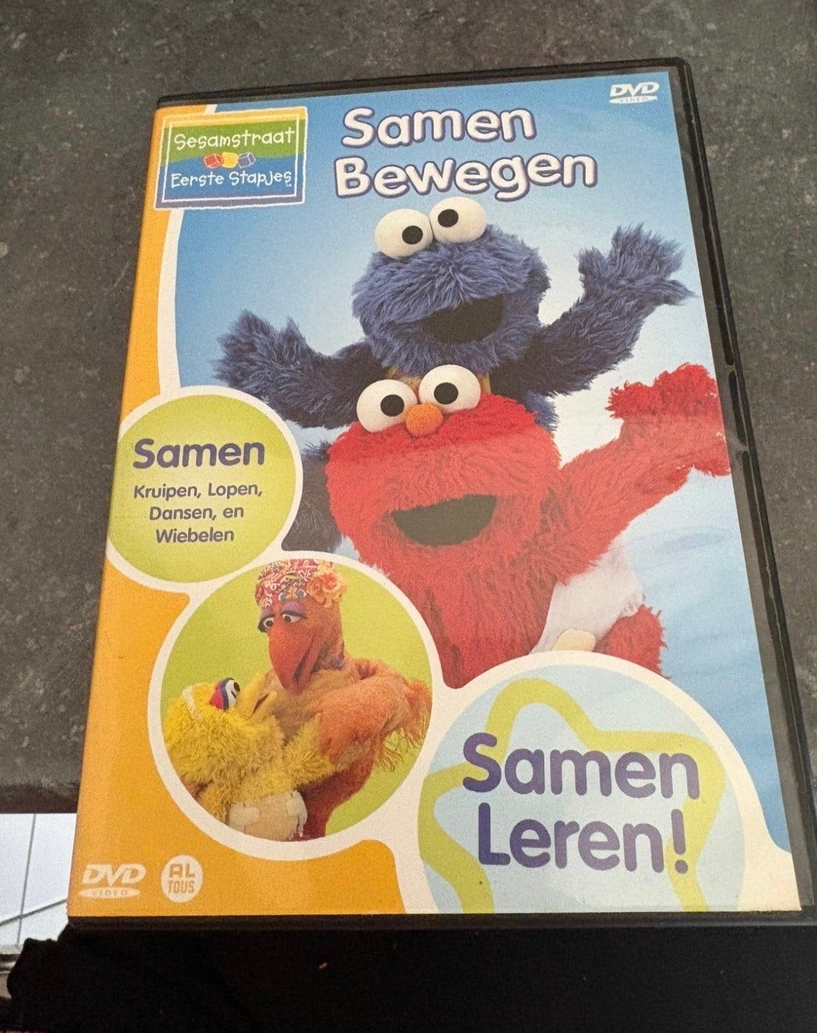 Sesamstraat Eerste Stapjes: Samen Bewegen, Samen Leren! DVD, Cd's en Dvd's, Alle leeftijden, Educatief, Film, Gebruikt
