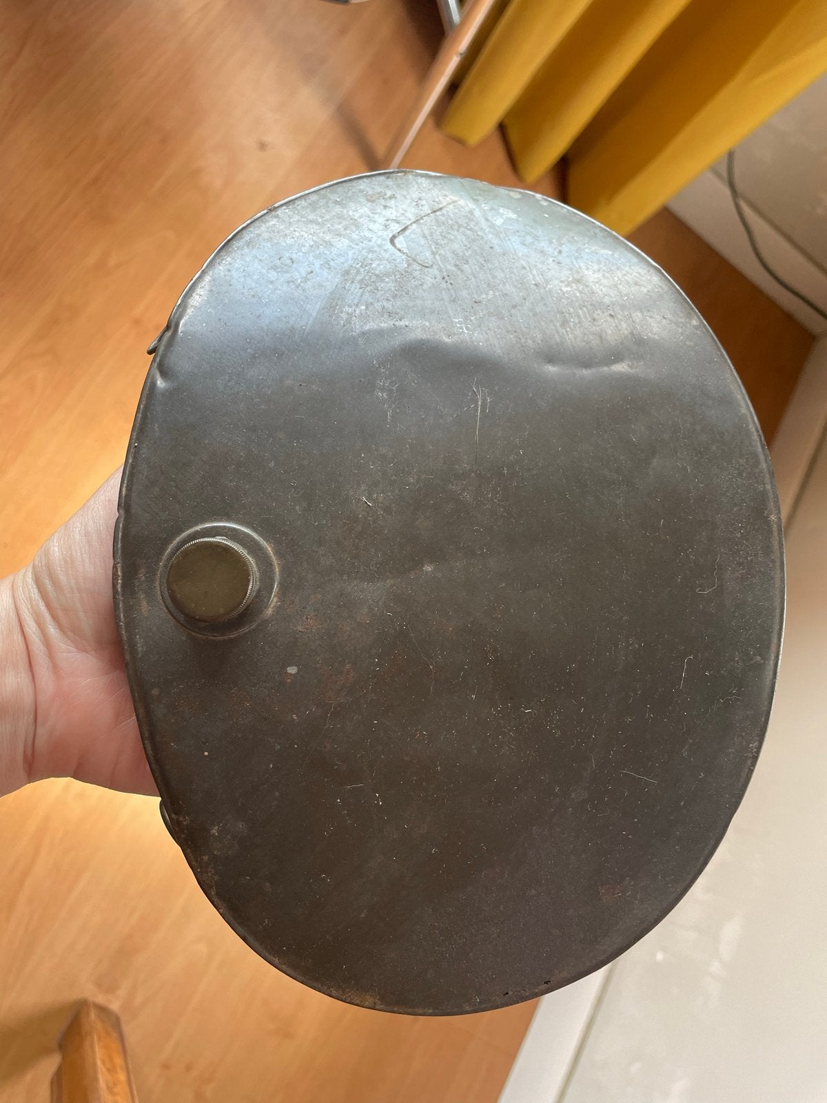 Antieke metalen kruik - Vintage decoratie, Ophalen of Verzenden