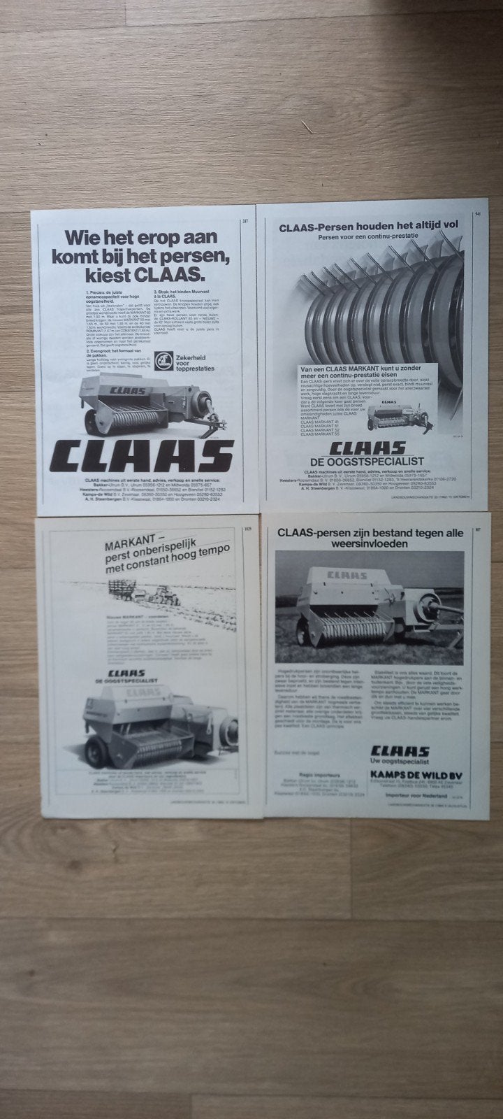 CL 3 : Claas  hooipers advertenties., Ophalen of Verzenden, 1920 tot 1940, Tijdschrift