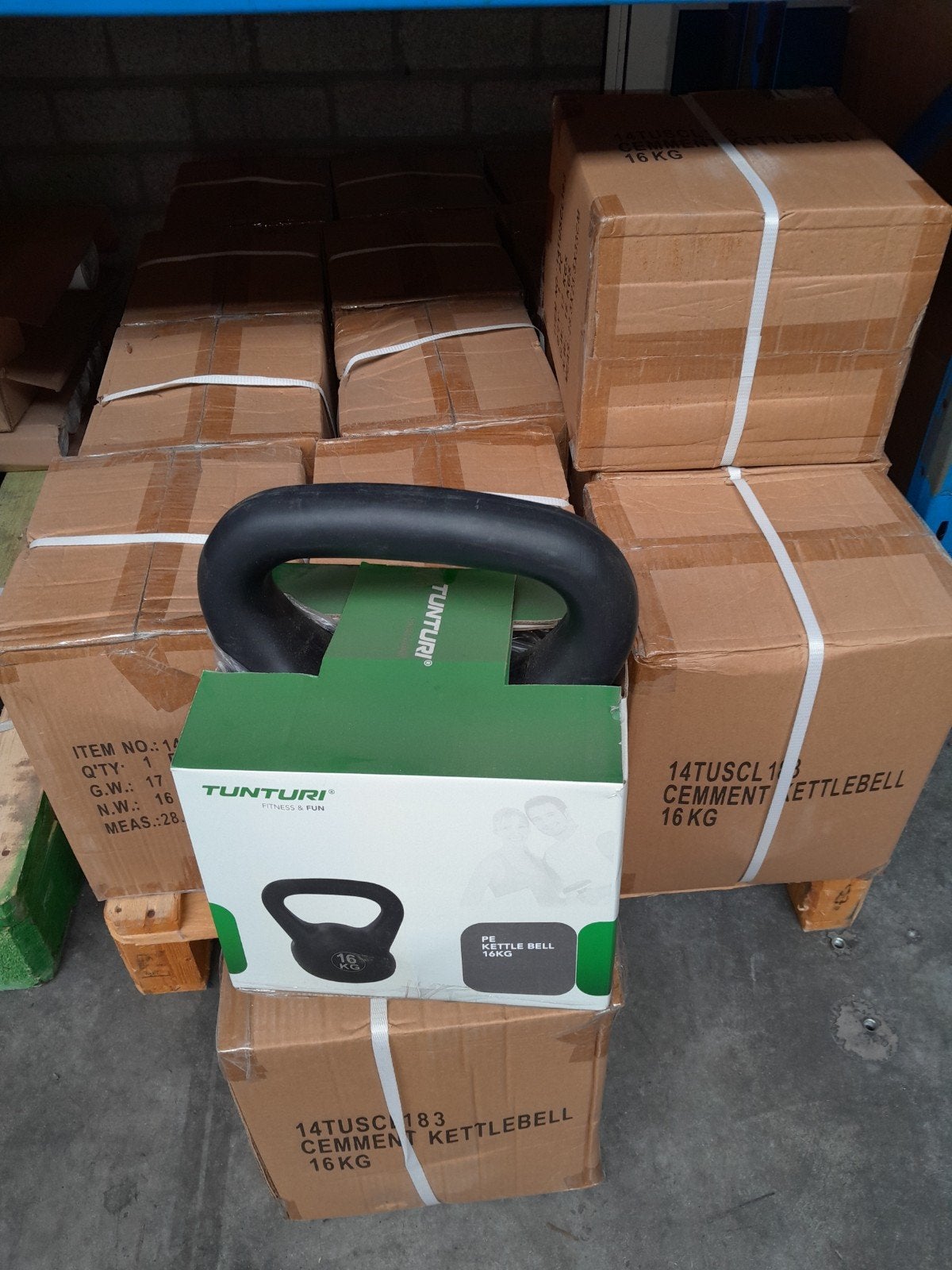 Nieuwe Tunturi Kettlebell 16 KG, Ophalen, Nieuw, Benen, Kettlebell