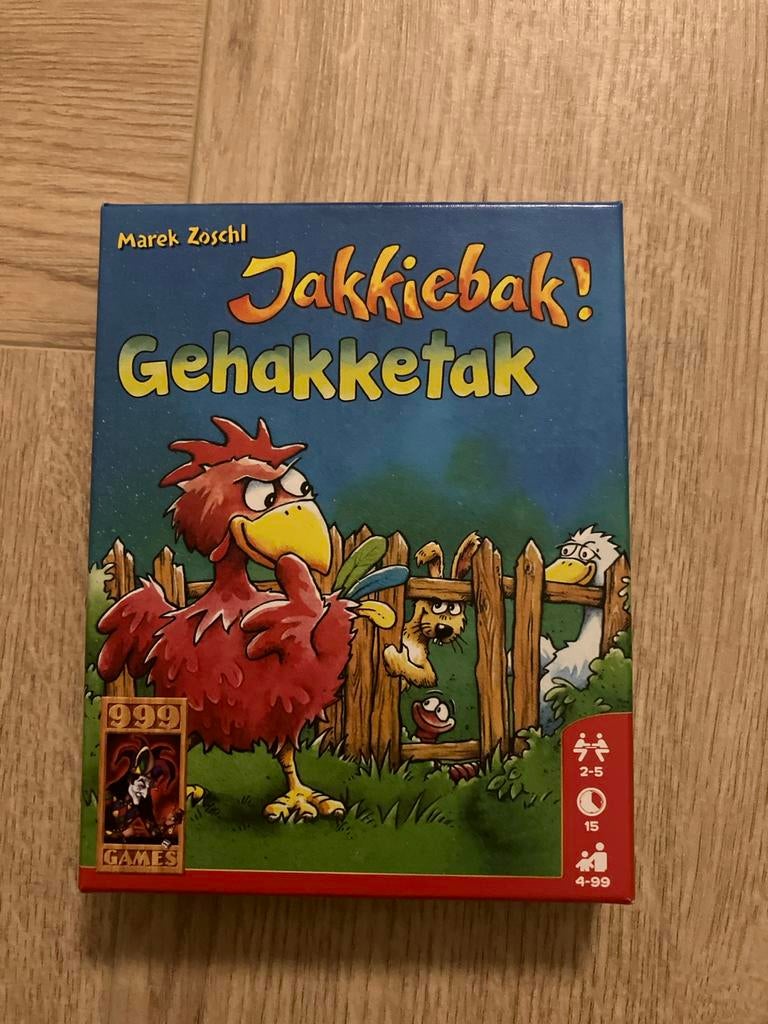 Jakkiebak! Gehakketak spel, Vijf spelers of meer, Ophalen of Verzenden, Zo goed als nieuw