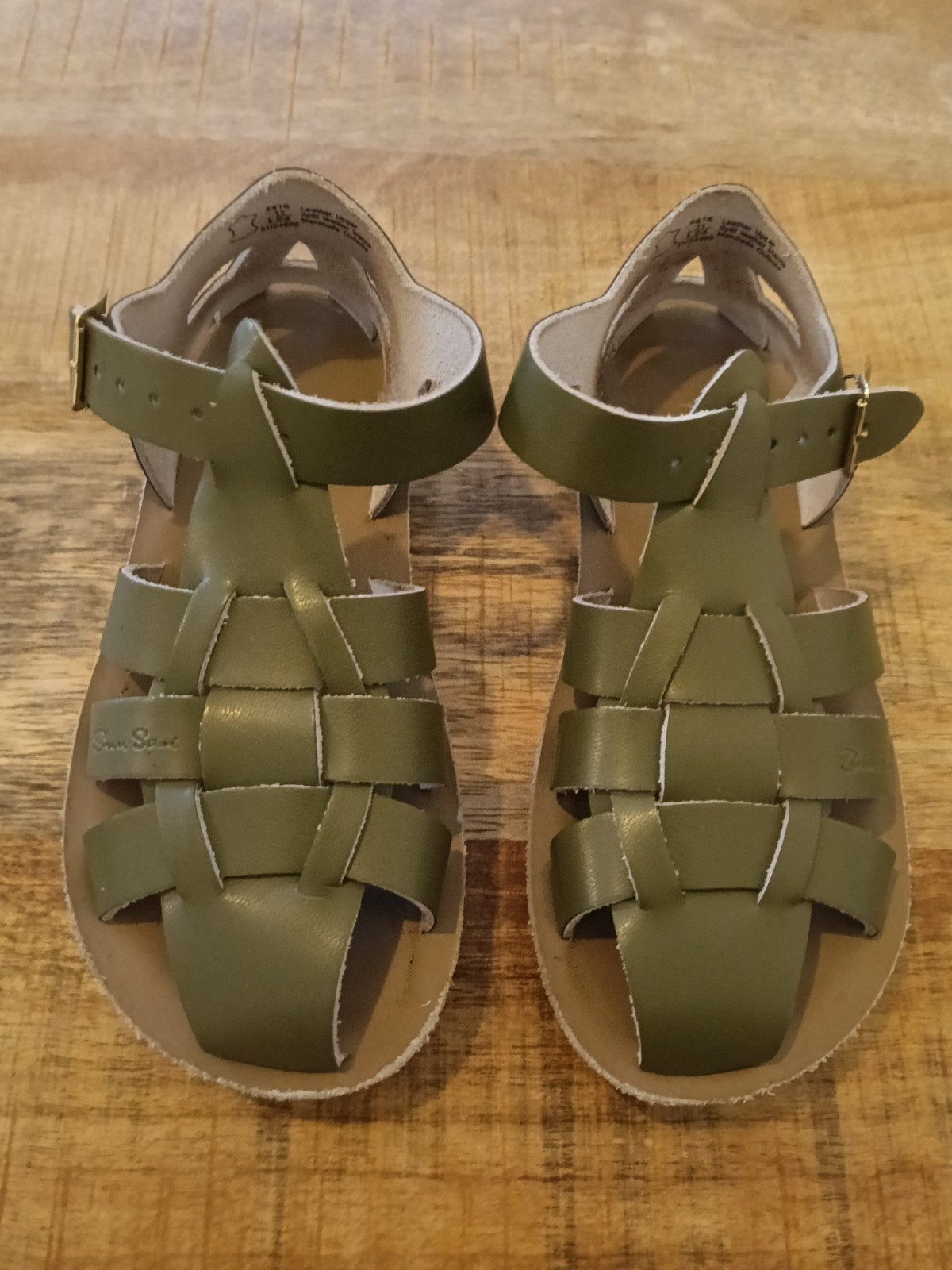 Salt-Water Sandals Sun-San Surfer - Olijfgroen - Maat 11, Ophalen, Groen, Sandalen of Muiltjes