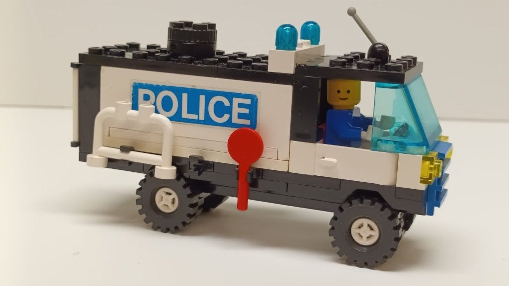 LEGOLAND politietruck (6450) met licht- en geluidsfunctie, Gebruikt, Overige thema's, Lego, Ophalen of Verzenden