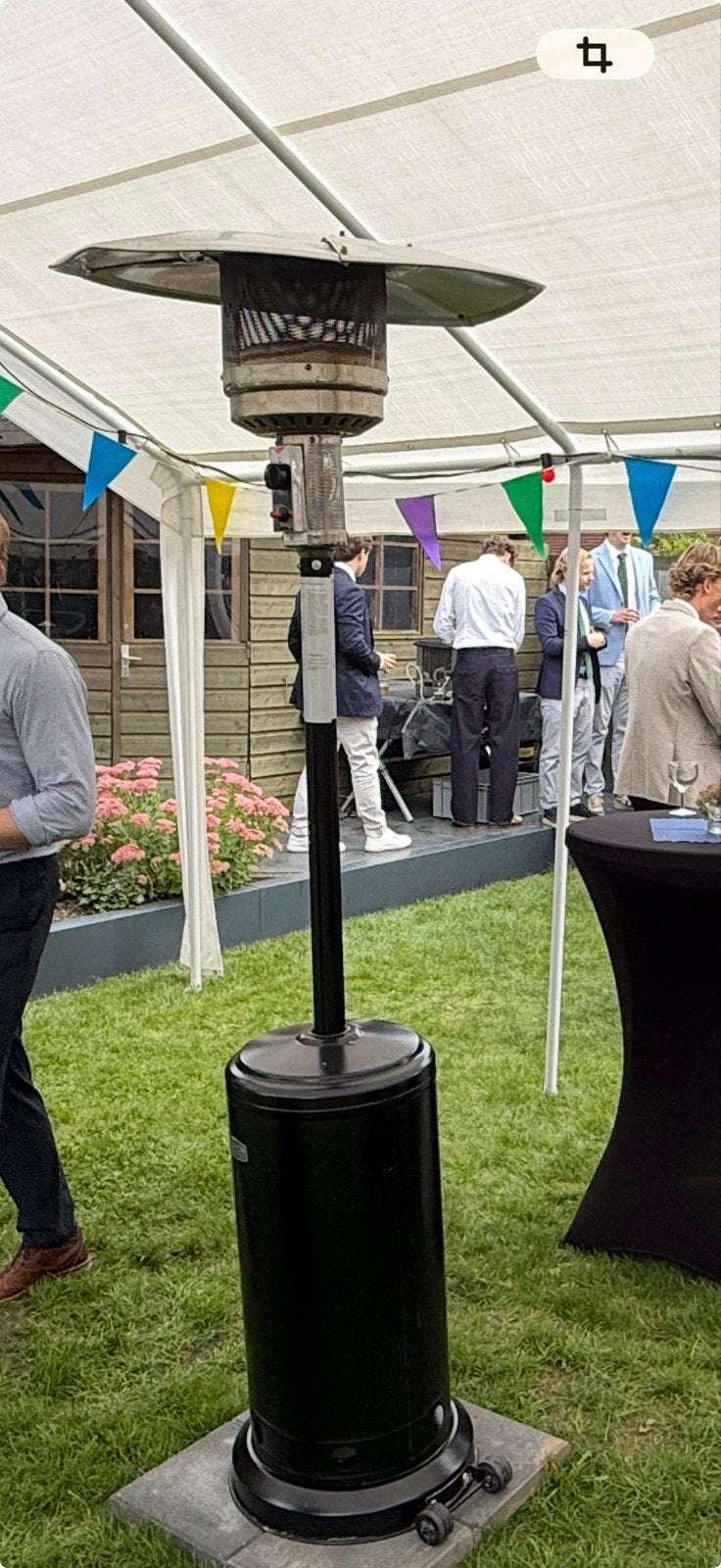 Terrasheater op gas, Tuin en Terras, Ophalen, Gebruikt, Gas, Vloer