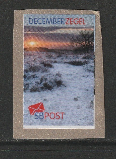 regio december postzegel op papier, Ophalen of Verzenden, Na 1940, Gestempeld