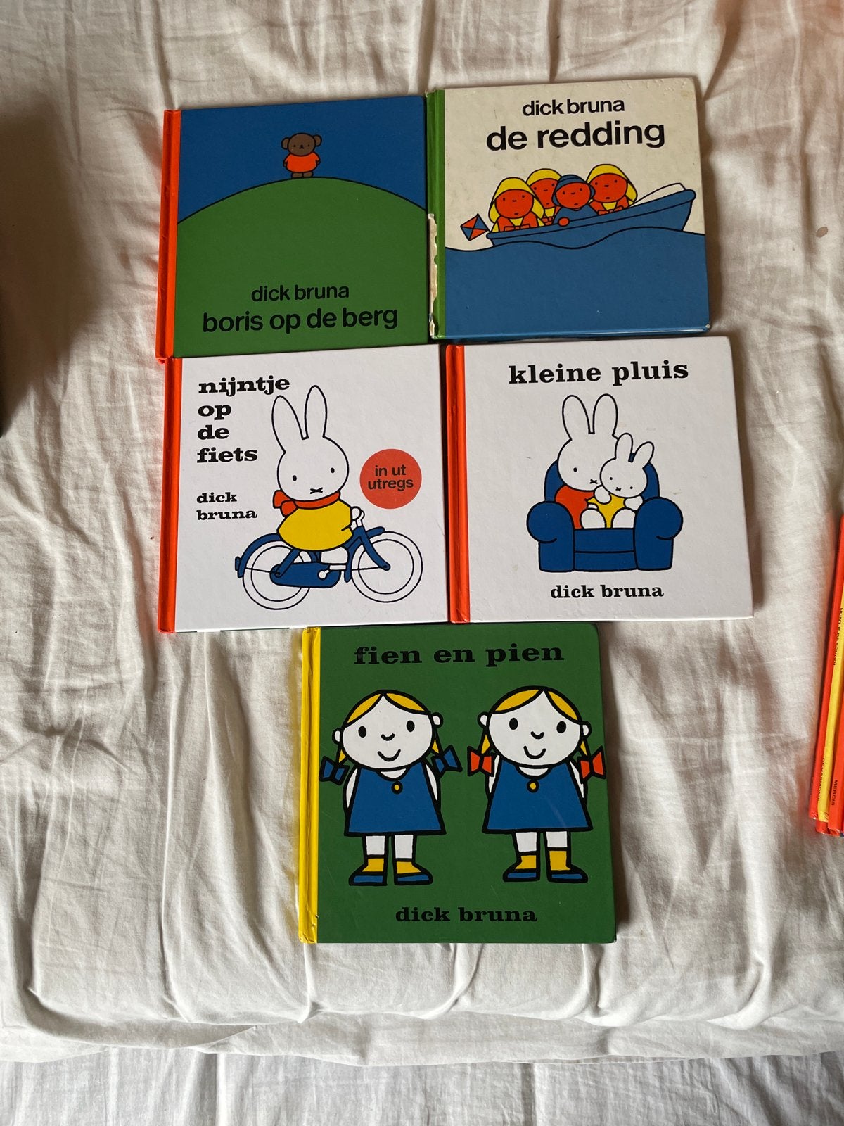 Dick Bruna Boekjes: Boris, Nijntje, Kleine Pluis, Fien en Pi, Gelezen, Jongen of Meisje, Ophalen of Verzenden, Voorleesboek