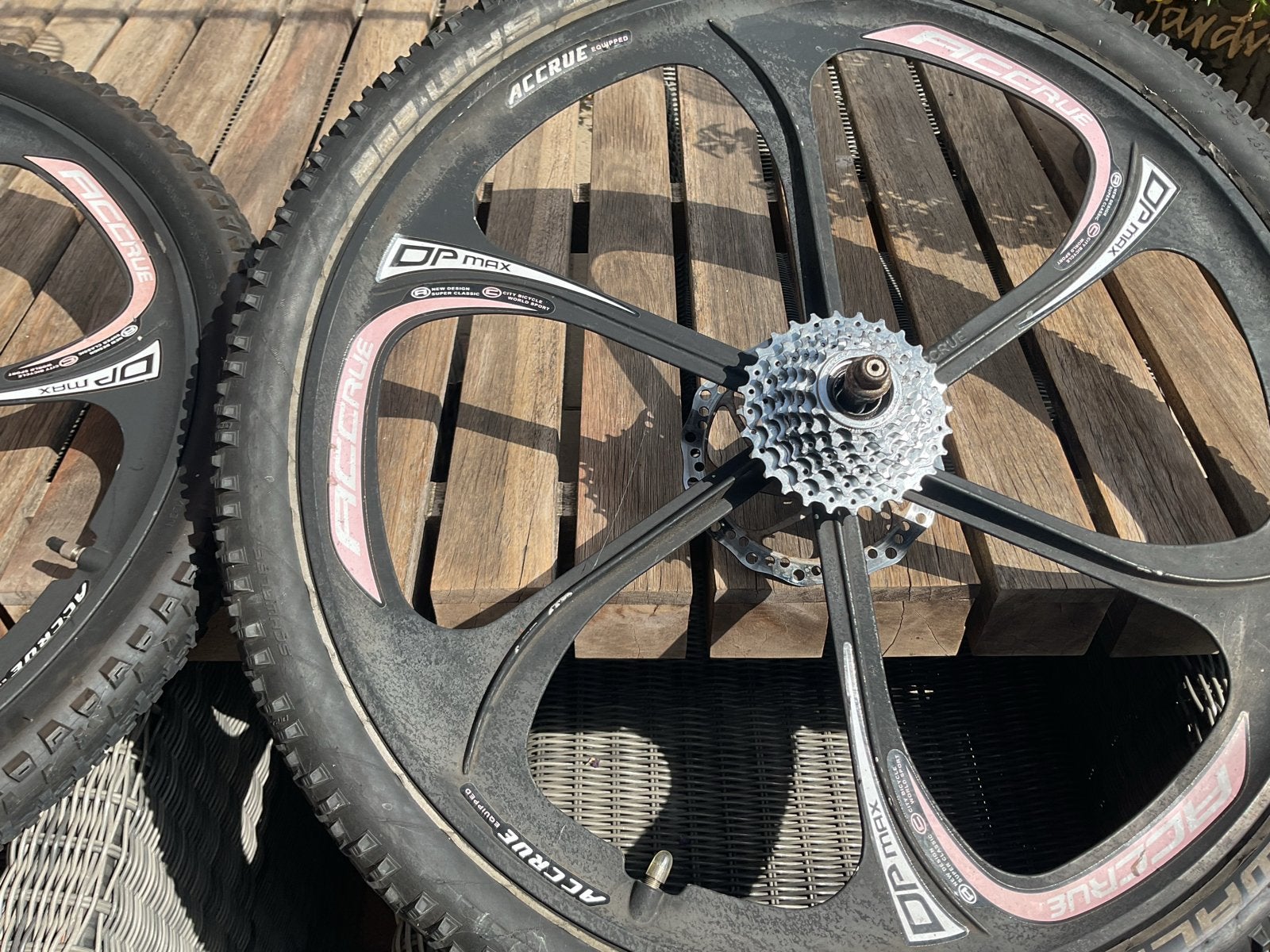 Vintage ATB Mountainbike Wielset met Schijfremmen en 7-Speed, Ophalen, Gebruikt, Mountainbike, Wiel