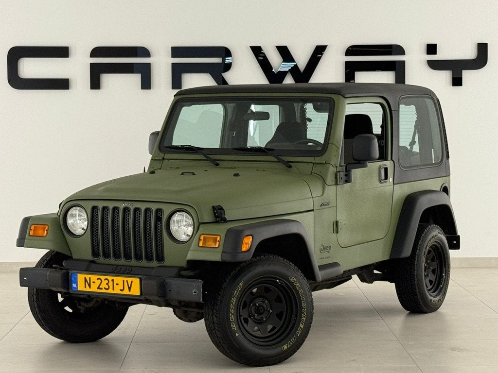 Jeep Wrangler 2.4i Hardtop 4x4 Youngtimer Topconditie, Gebruikt, Cabriolet, 1920 kg, Handgeschakeld