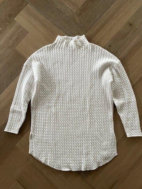 ecru kleurige lange trui van Purdey maat L zgan, Kleding | Dames, Truien en Vesten, Beige, Maat 42/44 (L), Ophalen of Verzenden