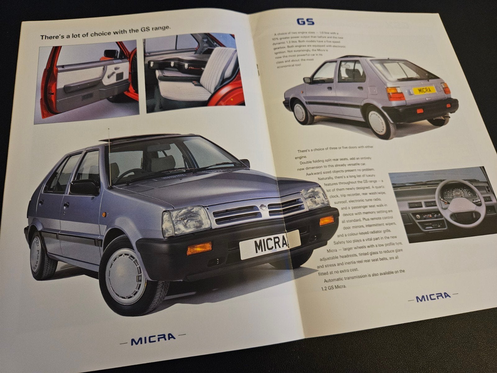 Brochure Nissan Micra 1989 UK, Ophalen of Verzenden, Zo goed als nieuw, Nissan