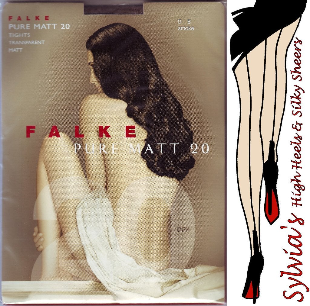 Falke Pure Matt 20 denier panties in kleine maat 0/S, Maat 36/38 (S), Bruin, Nieuw, Panty