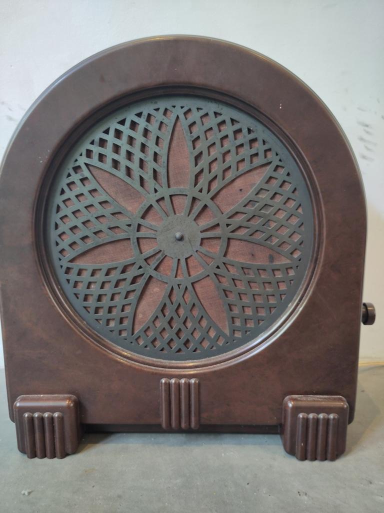 Originele Philips Luidspreker type 2032 uit Jaren '30, Ophalen, Minder dan 60 watt, Front, Rear of Stereo speakers, Philips