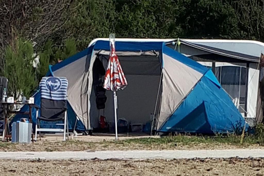 Arpenaz Family 4.2  Koepeltent voor 4 personen, Caravans en Kamperen, Tenten, Ophalen, Gebruikt, Tot en met 4