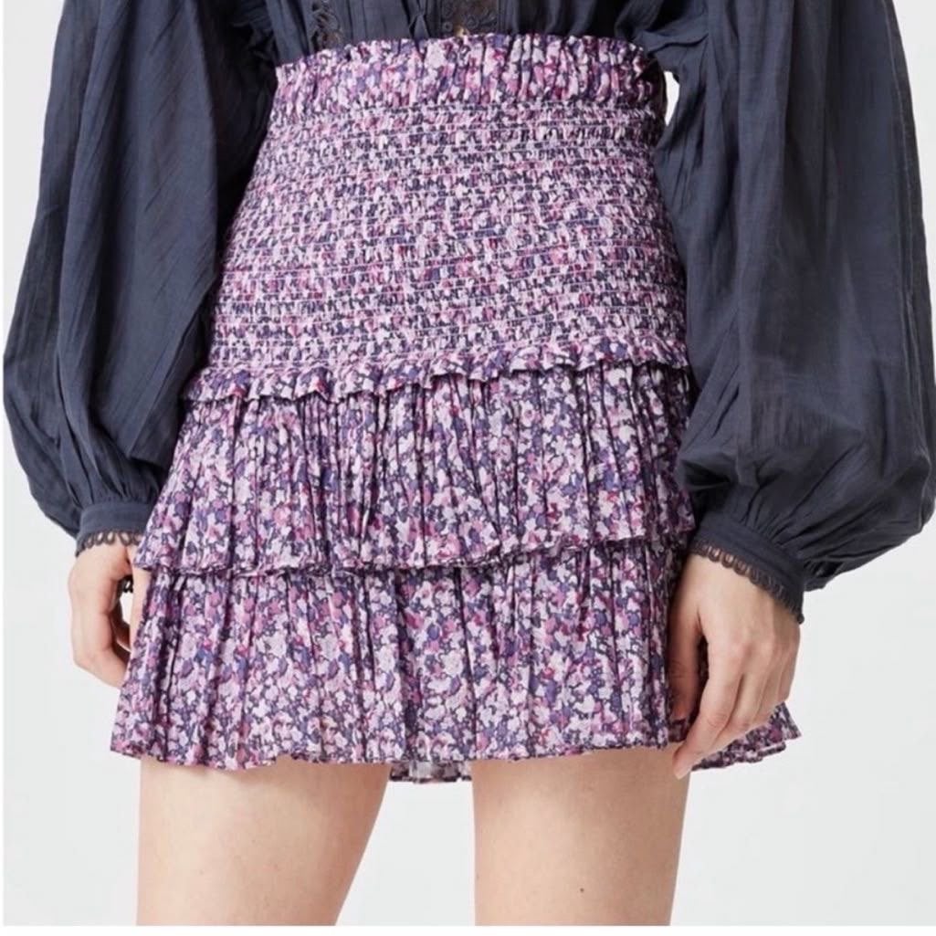 Isabel Marant Etoile Naomi rok - Maat 42, Paars, Maat 42/44 (L), Nieuw, Ophalen of Verzenden