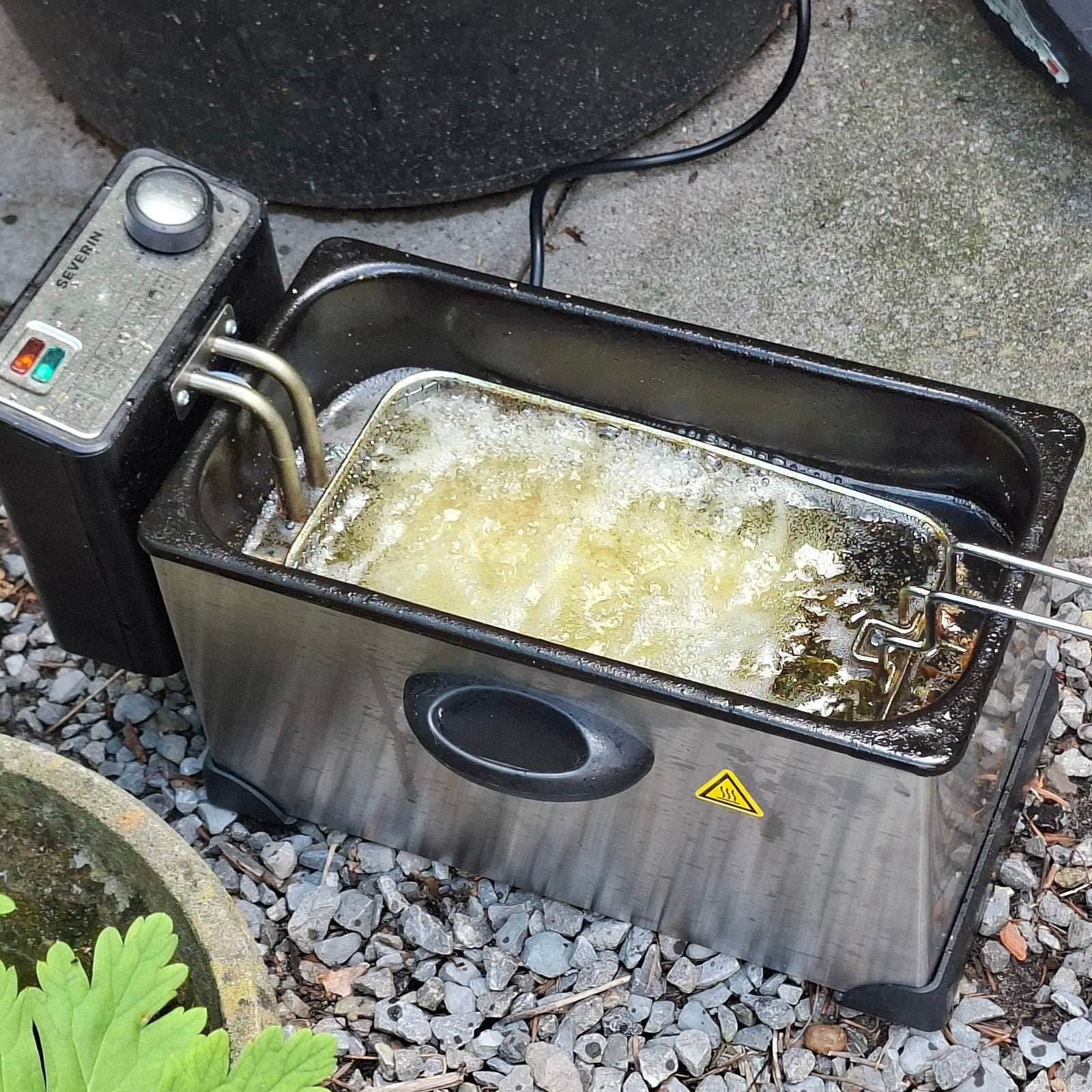 Severin Friteuse, Witgoed en Apparatuur, Frituurpannen, Gebruikt, 2 tot 3 liter, Uitneembare binnenpan, Ophalen of Verzenden