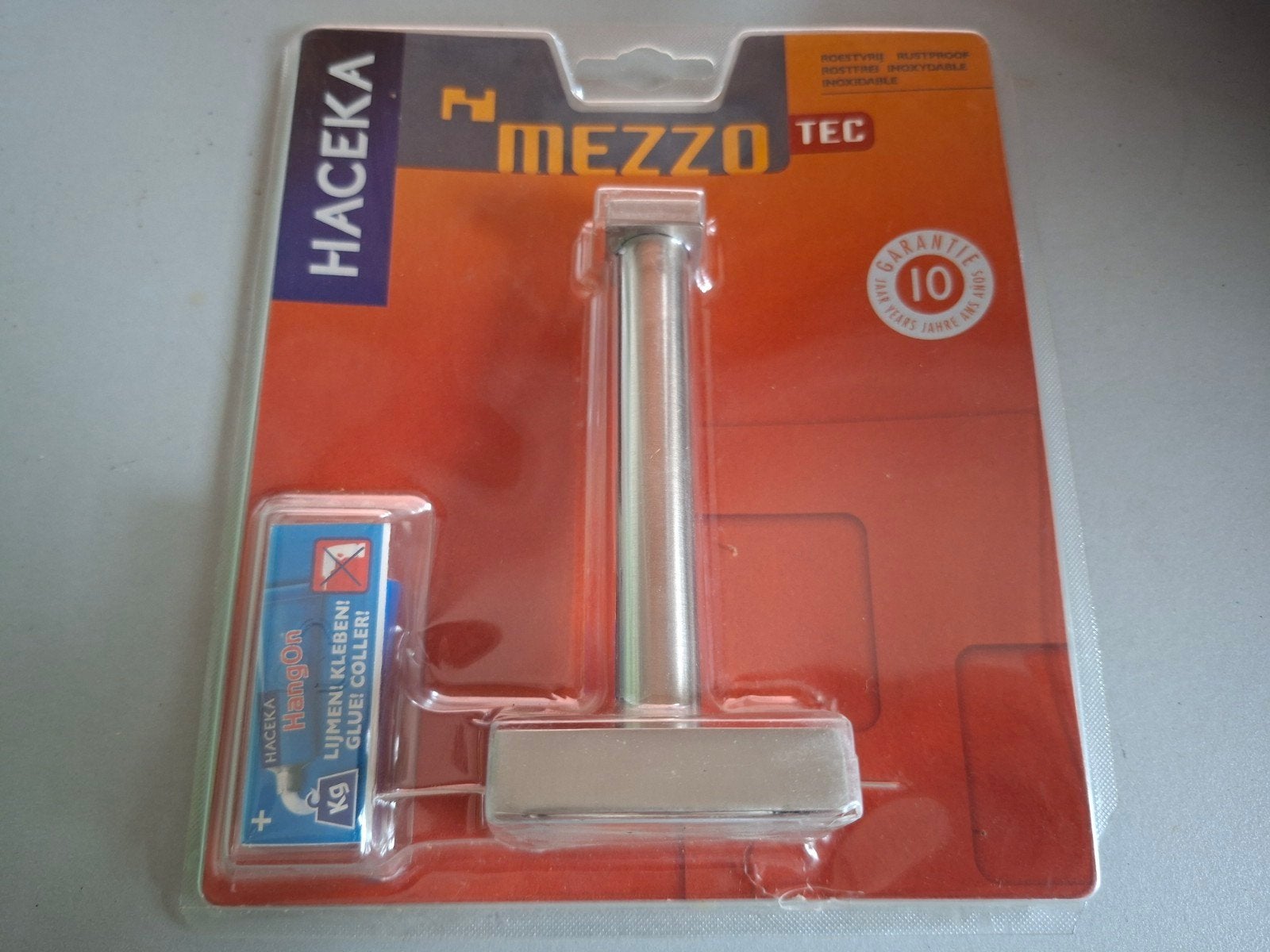Haceka Mezzo Tec Reserverolhouder RVS look messing - Nieuw, Ophalen of Verzenden, Nieuw, Toilet