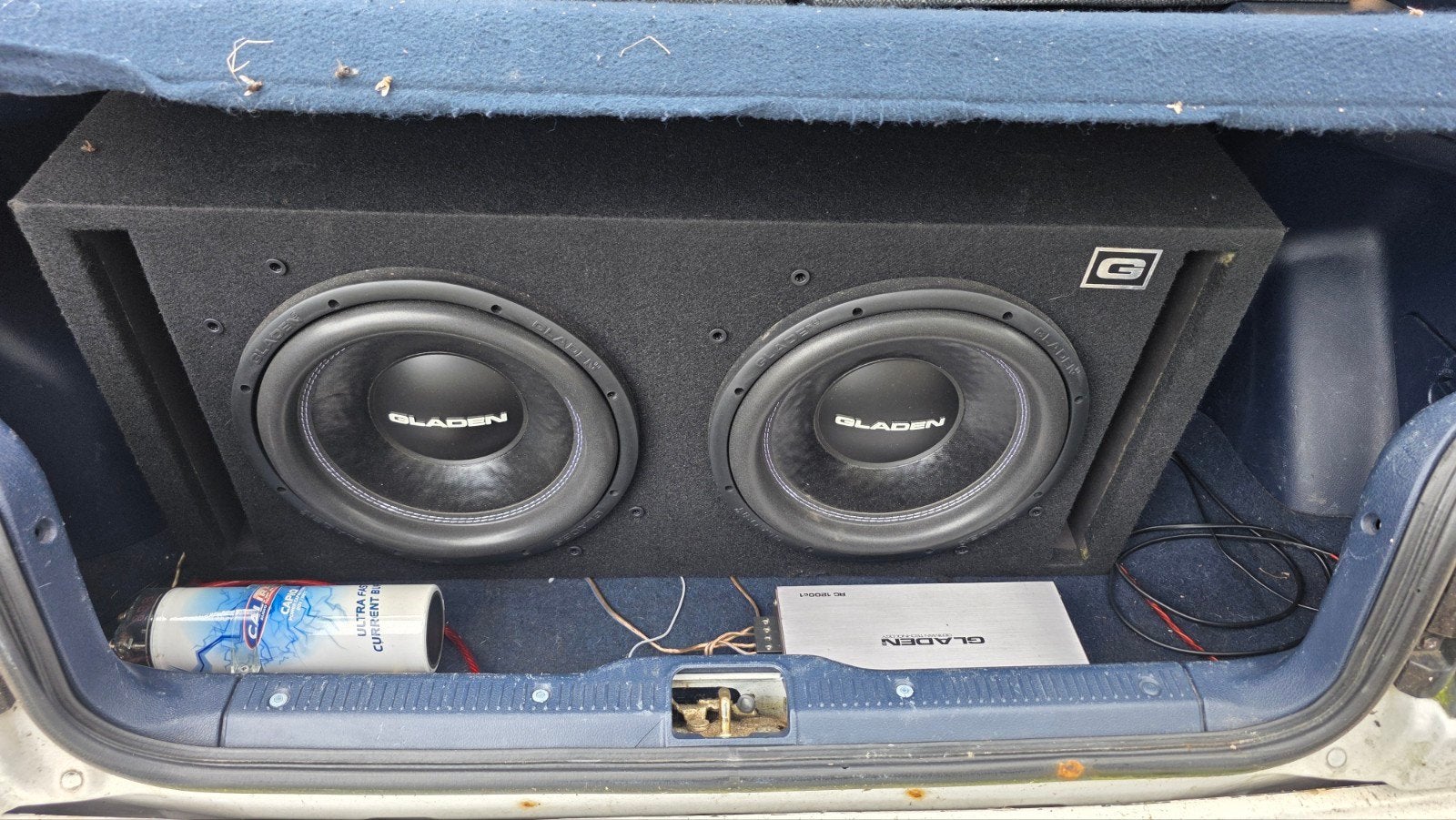 gladen sqx12 subwoofers, Auto diversen, Autospeakers, Ophalen, Zo goed als nieuw