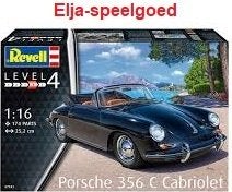 Revell Porsche 356 C Cabrio 7043 1:16 modelbouw auto, Auto, Revell, Groter dan 1:32, Nieuw